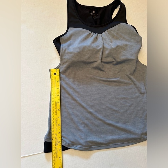 Athleta Freedom Super Charged mesh tank w/ built in sports bra Sz-S Z3 - Picture 10 of 11